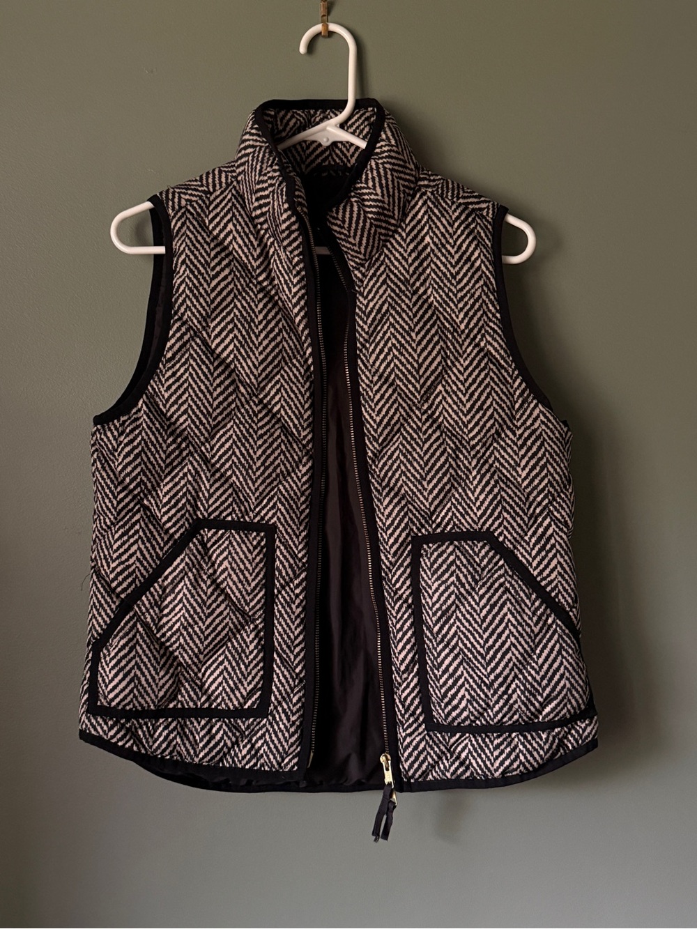 J. Crew - Herringbone Quilted Vest - Size S